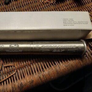 Christening Day Certificate Holder Pewter Keepsake by Baby's First Gifts PEWTER